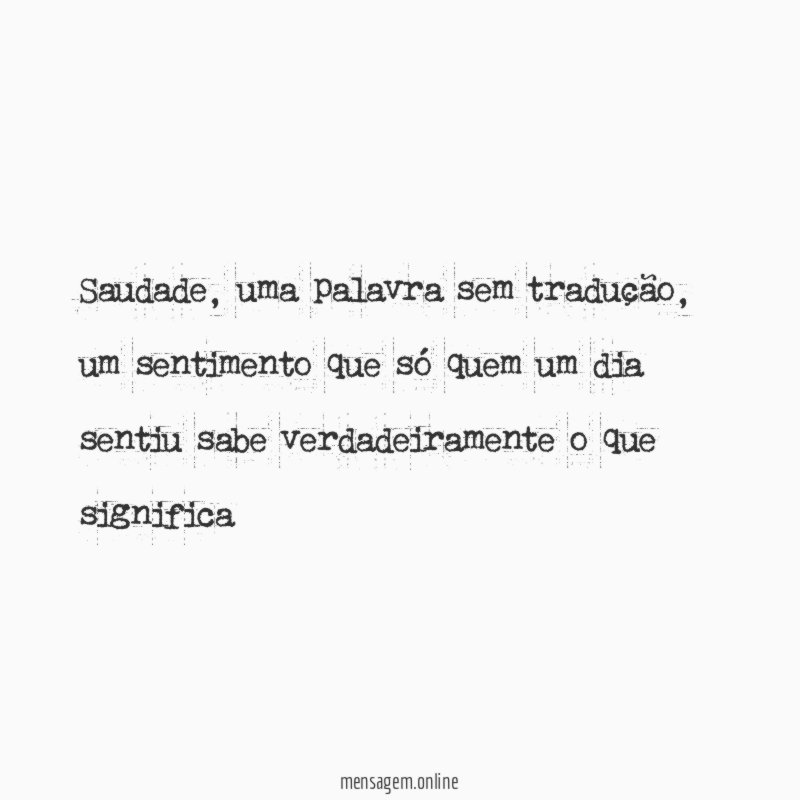 Saudade