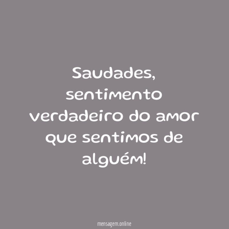 Saudades