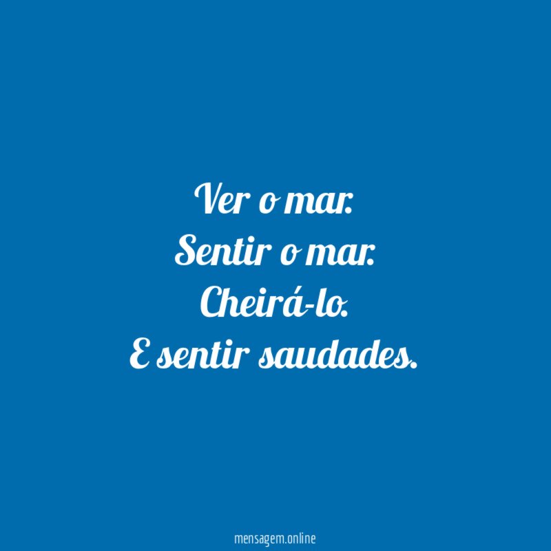 Ver o mar