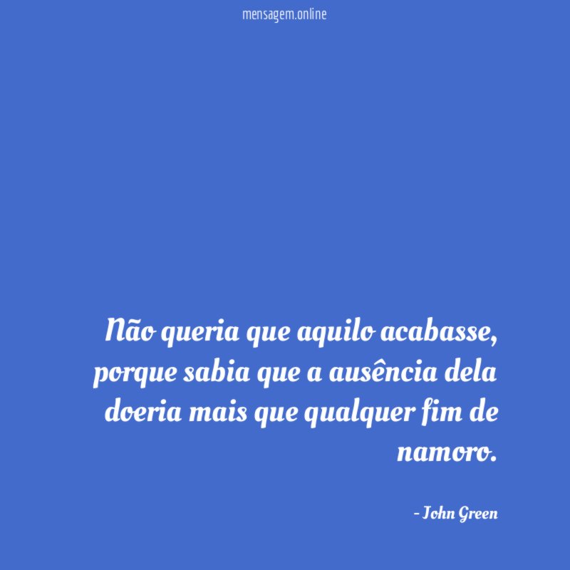 Não queria que aquilo acabasse