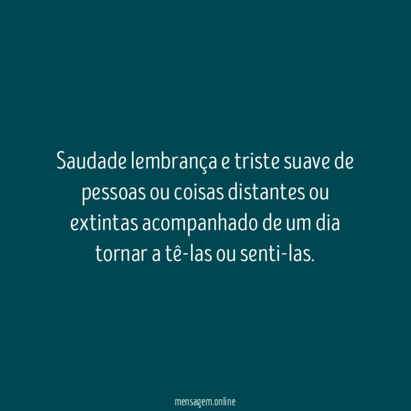 Saudade lembrança e triste suave de pessoas ou