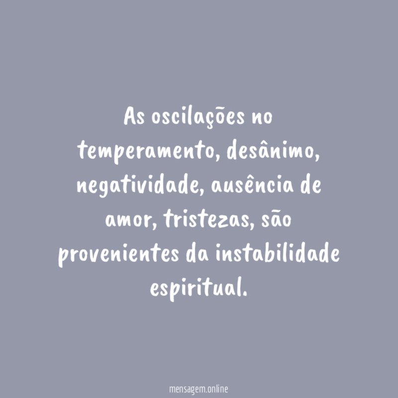 As oscilações no temperamento