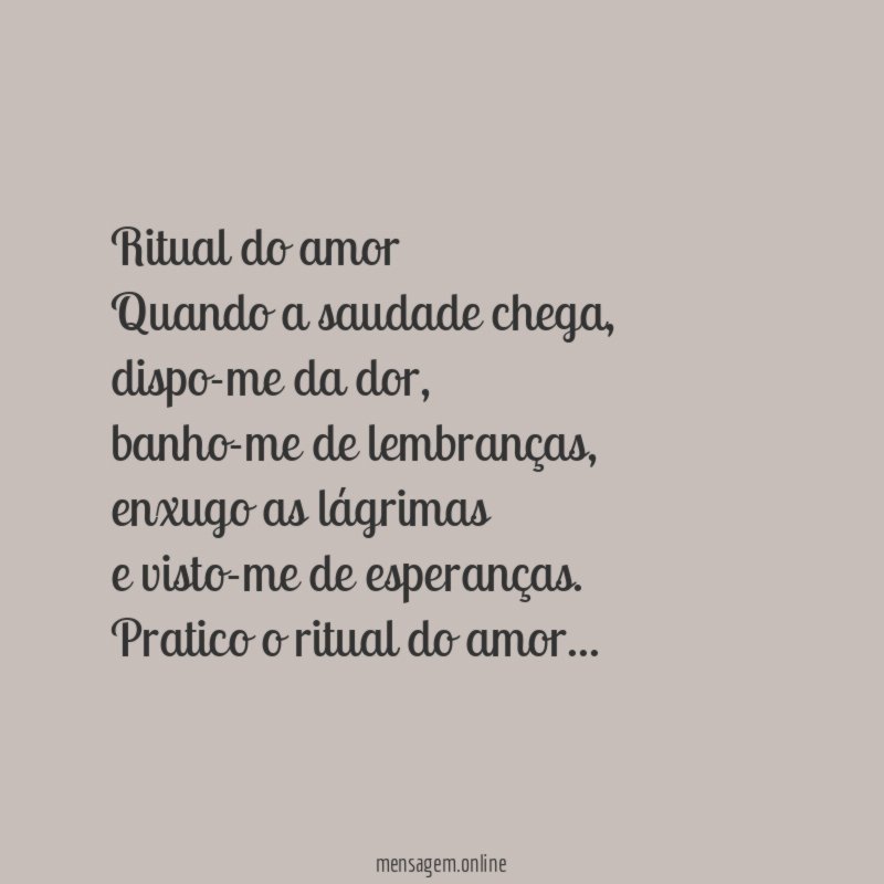 Ritual do amor