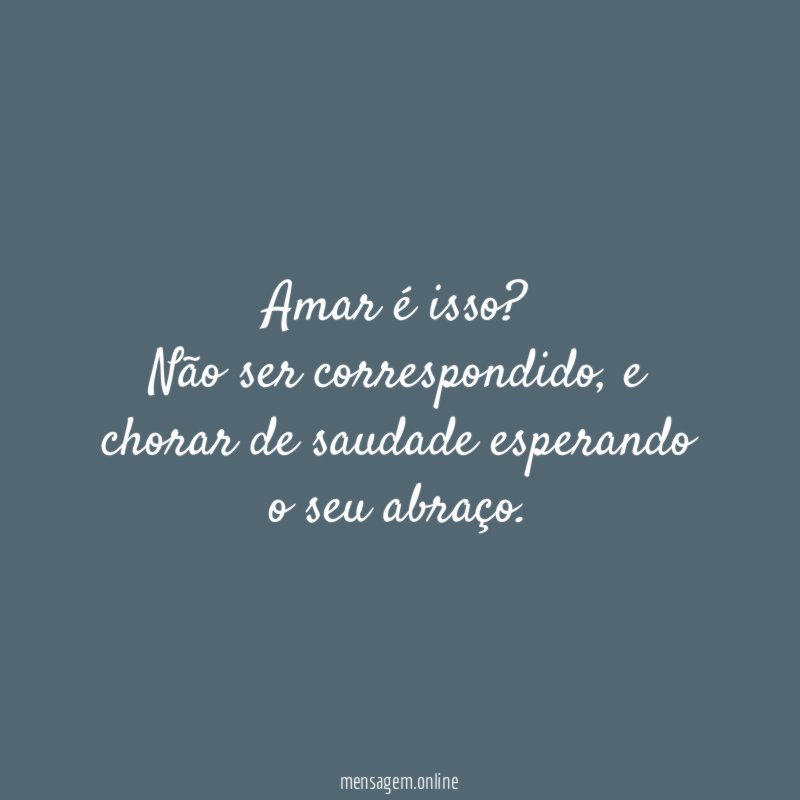 Amar é isso