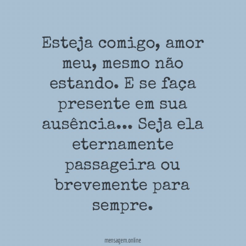 Esteja comigo