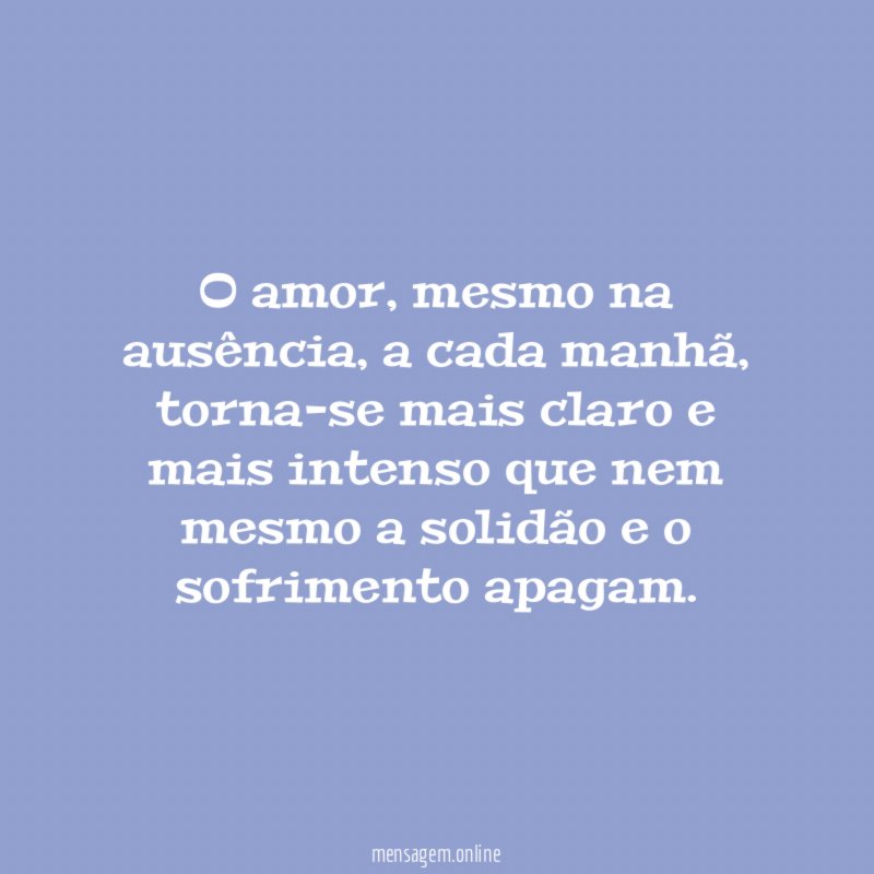 O amor