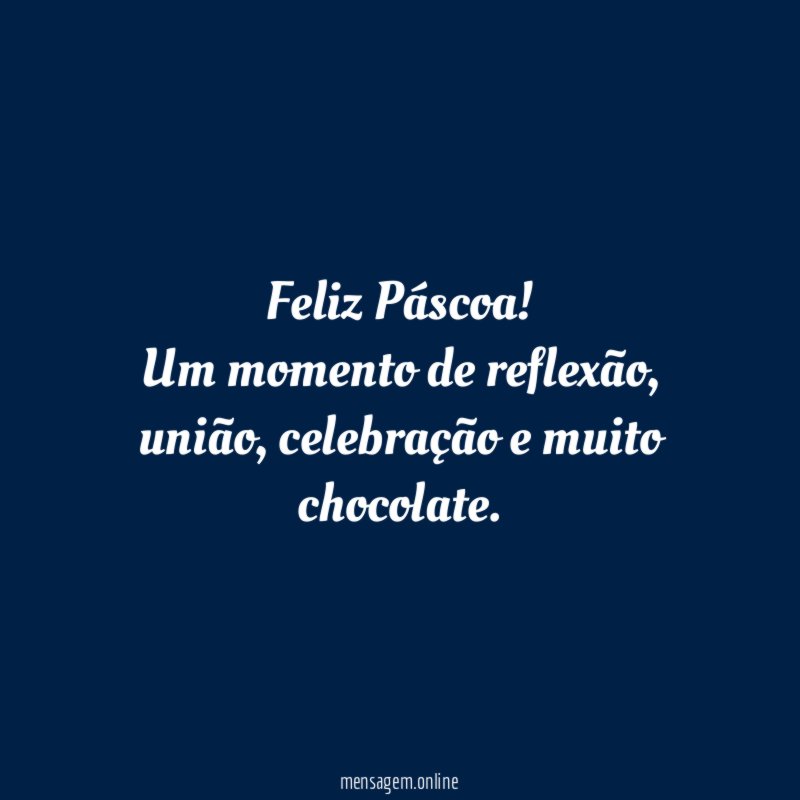 Feliz Páscoa