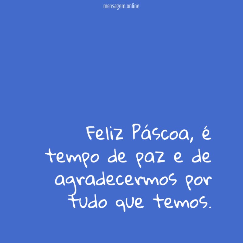 Feliz Páscoa
