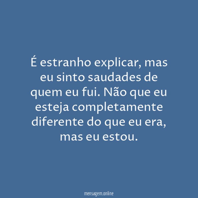 É estranho explicar