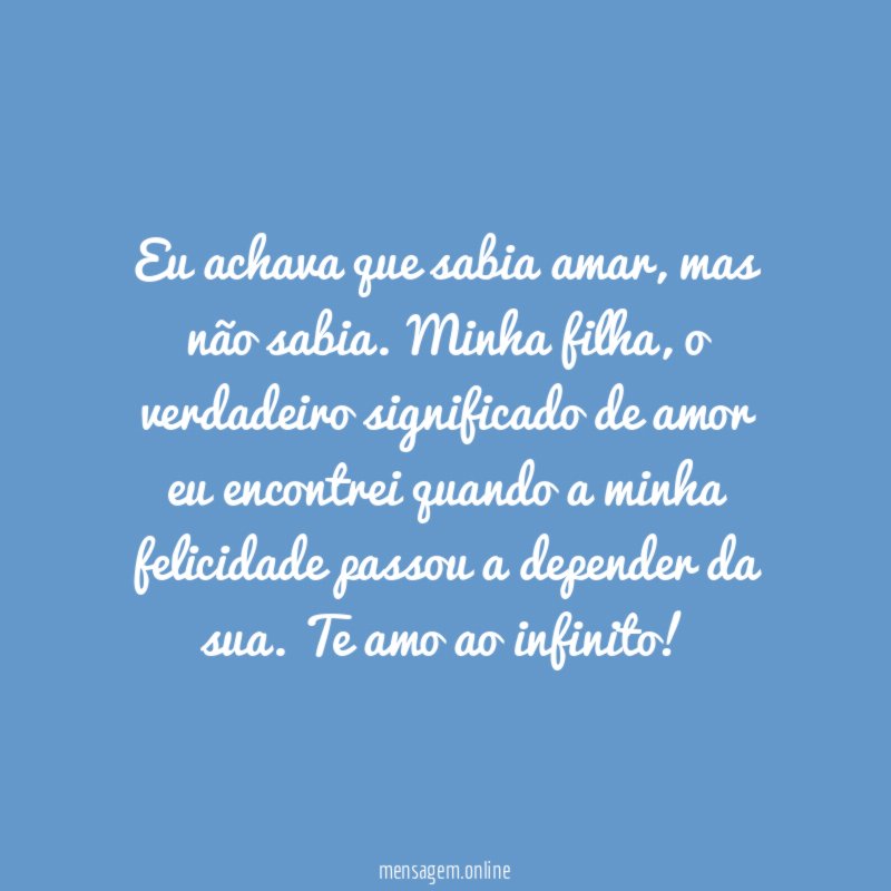 Eu achava que sabia amar