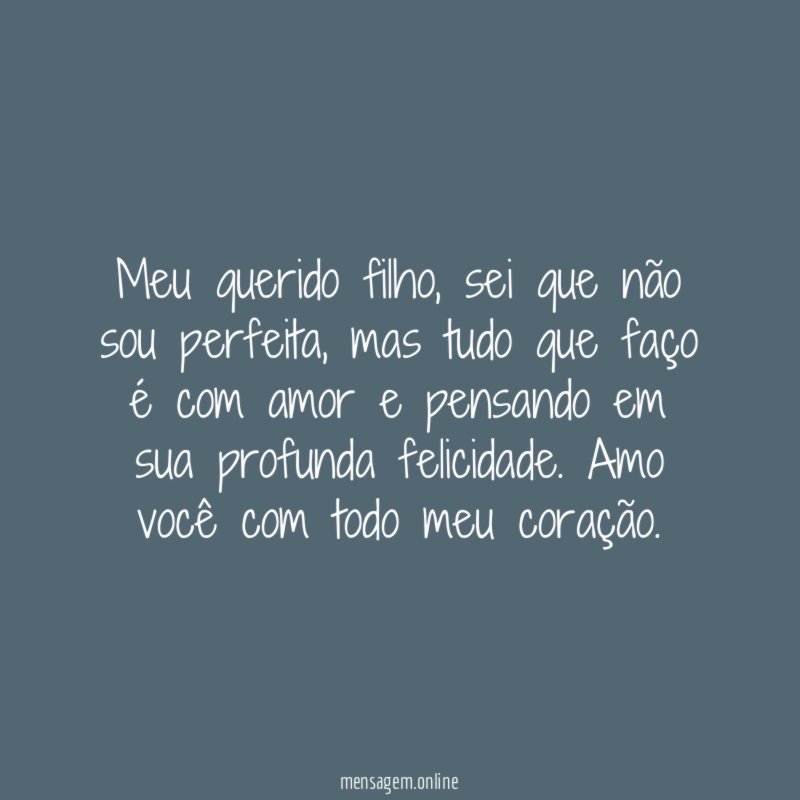 Meu querido filho