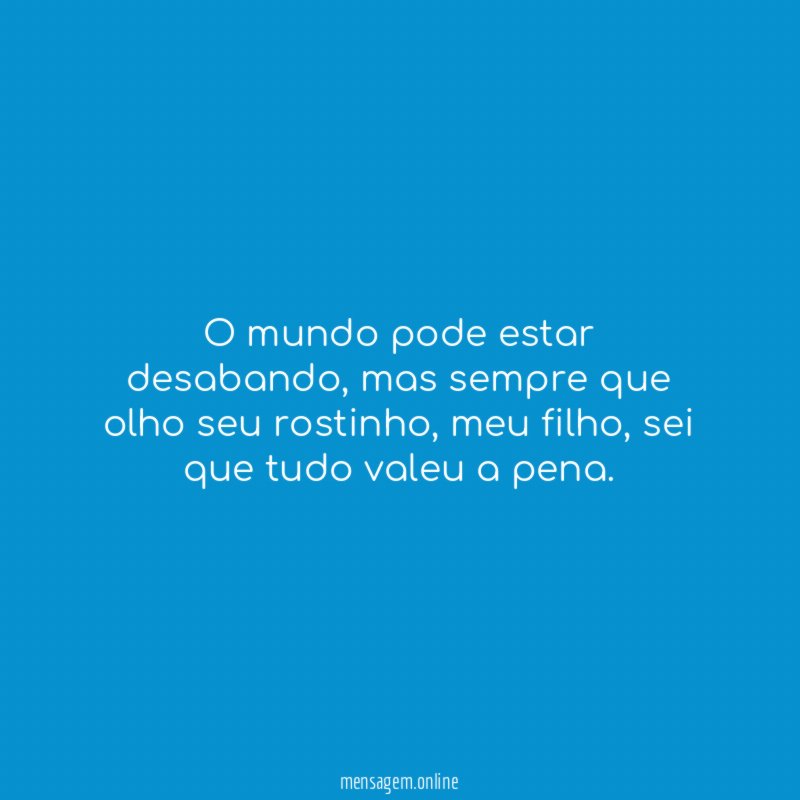 O mundo pode estar desabando