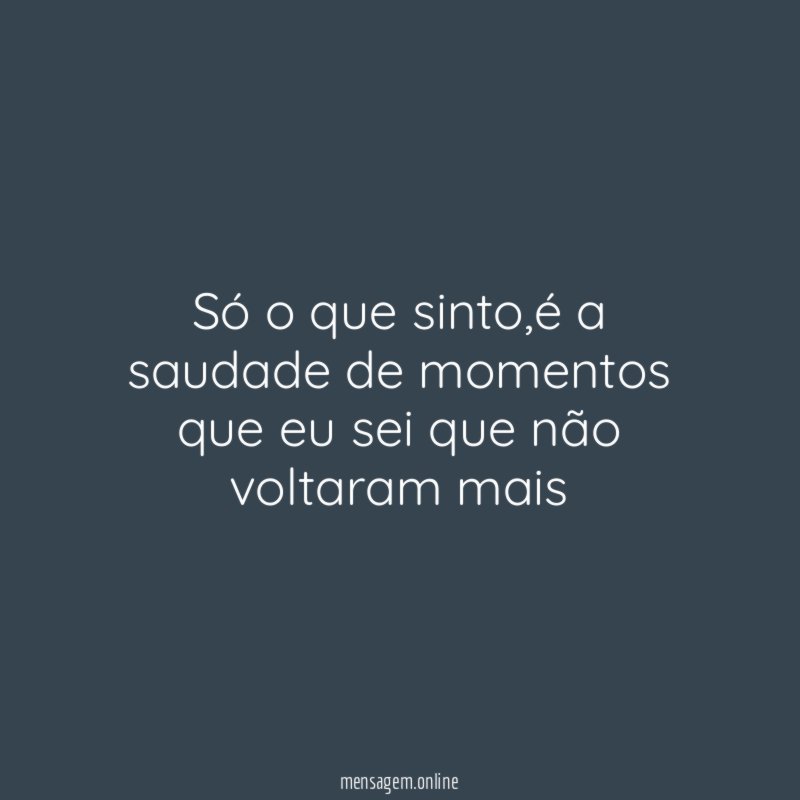 Só o que sinto
