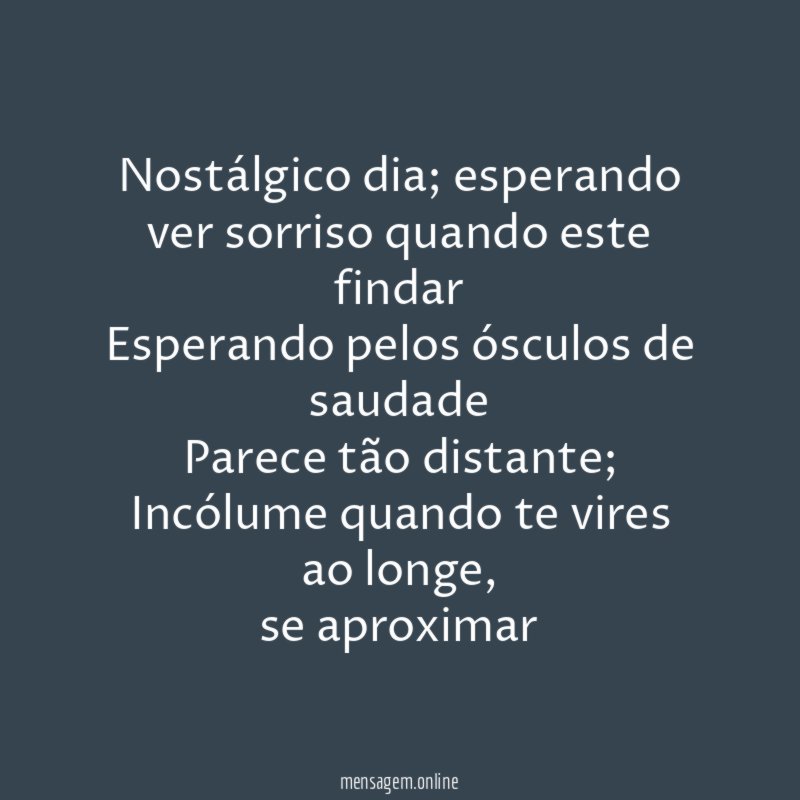 Nostálgico dia