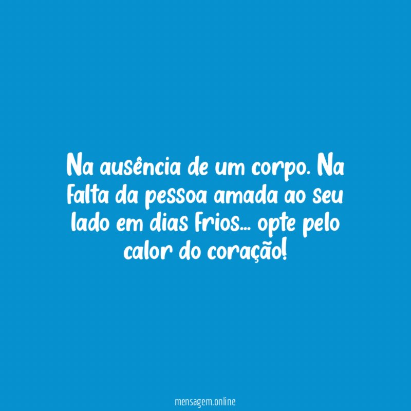 Na ausência de um corpo