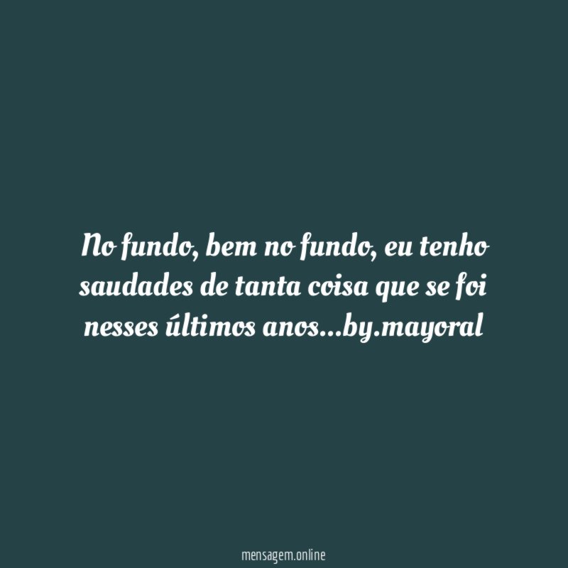 No fundo