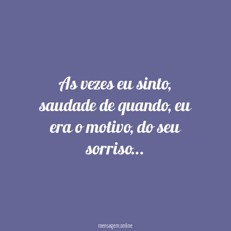 As vezes eu sinto