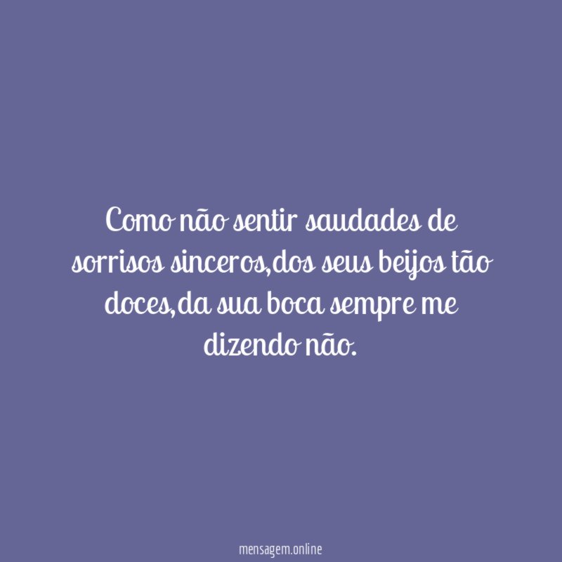 Como não sentir saudades de sorrisos sinceros