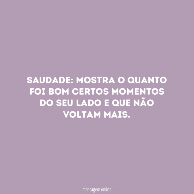Saudade