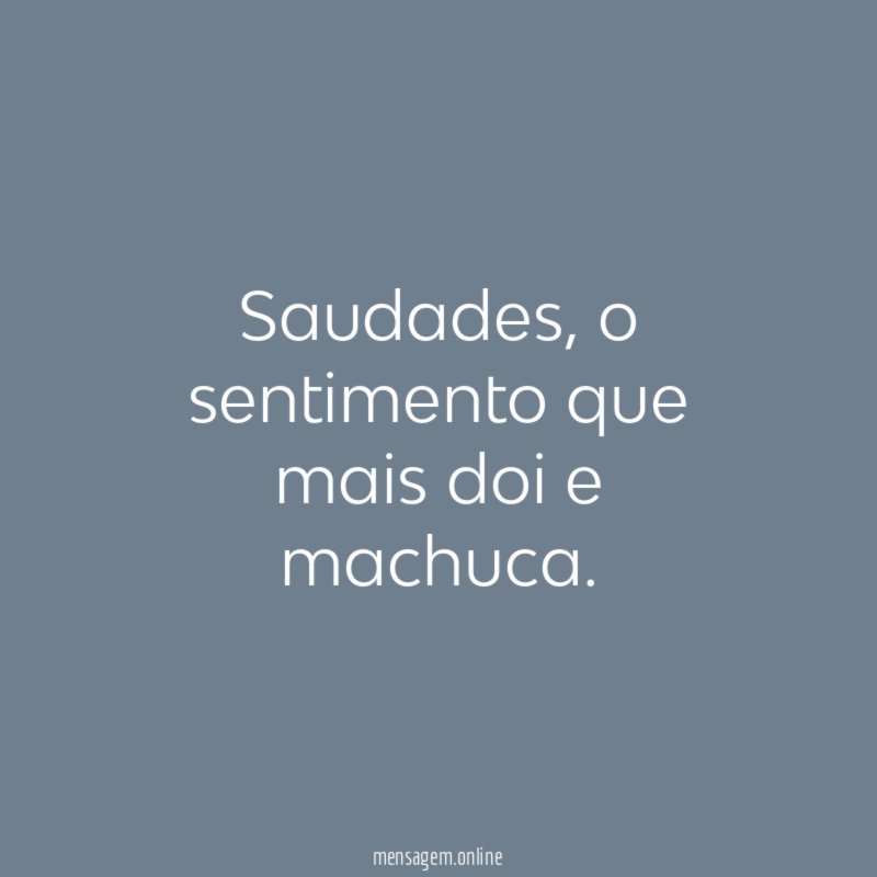 Saudades