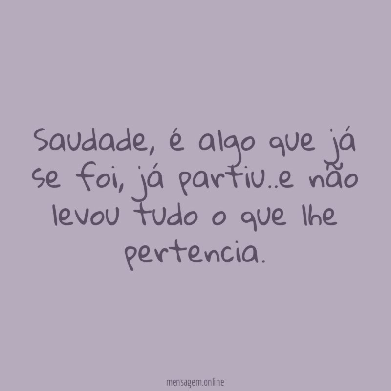 Saudade