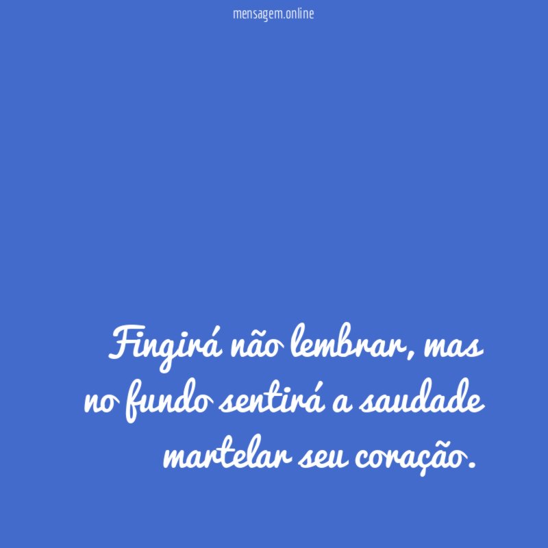 Fingirá não lembrar