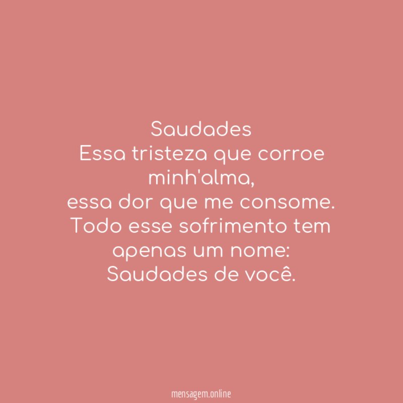 Saudades