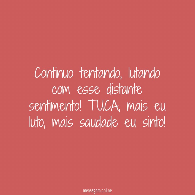 Continuo tentando