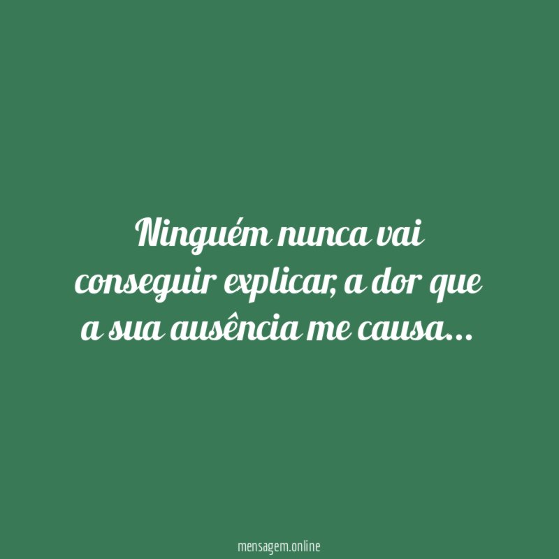 Ninguém nunca vai conseguir explicar