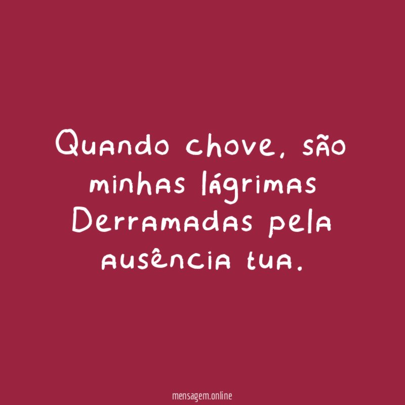 Quando chove