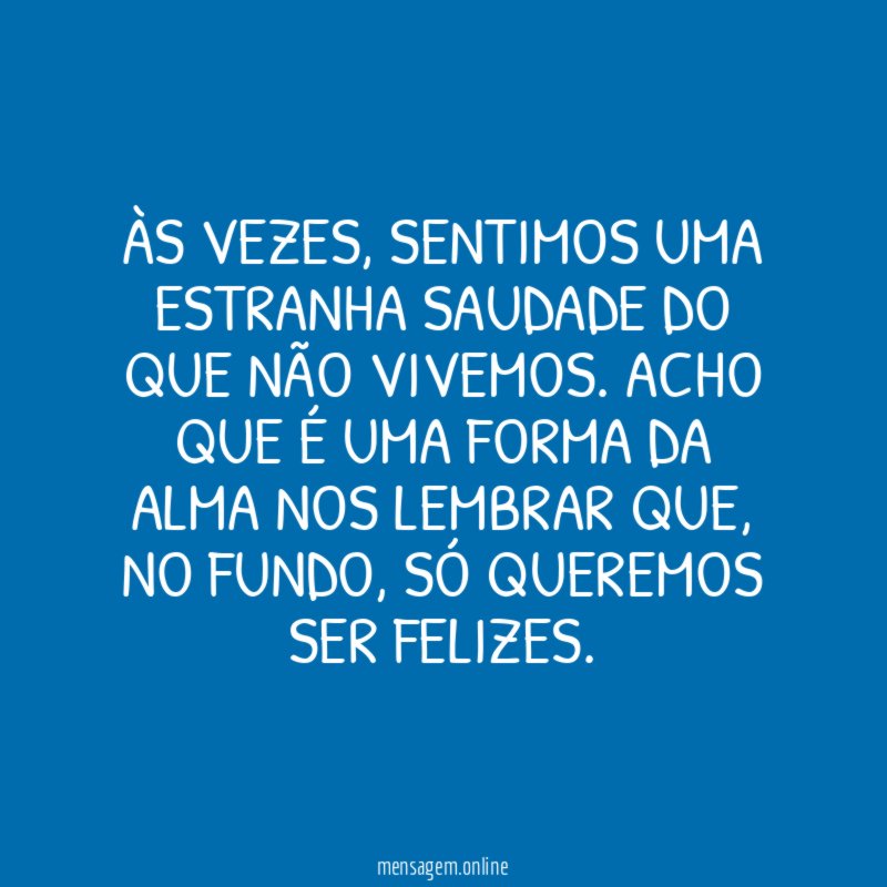 Às vezes