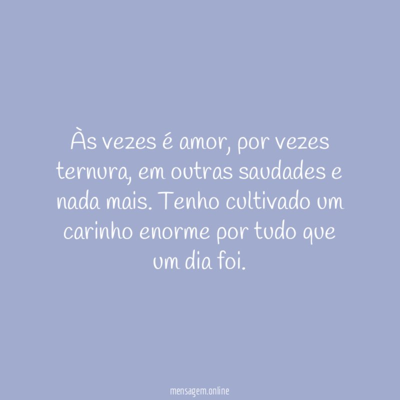 Às vezes é amor