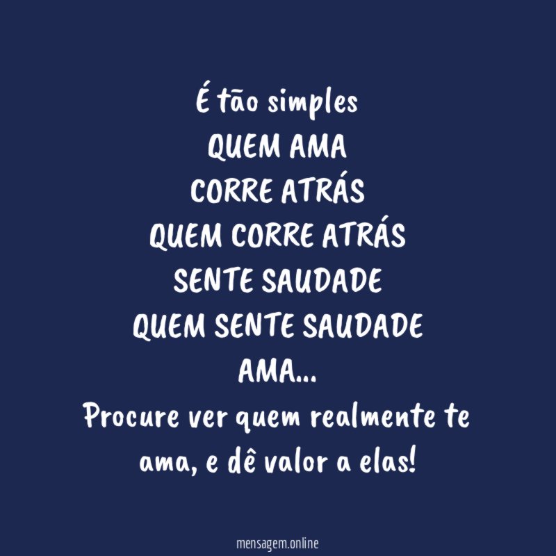 É tão simples