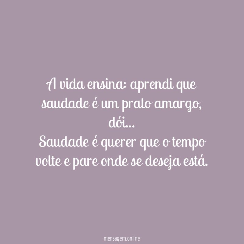 A vida ensina