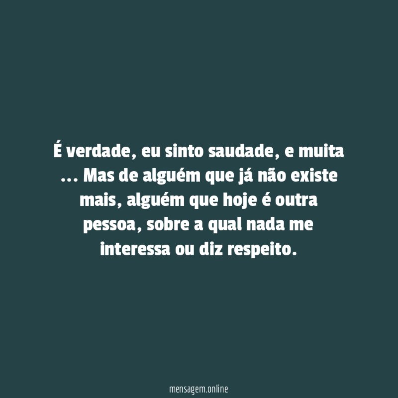 É verdade