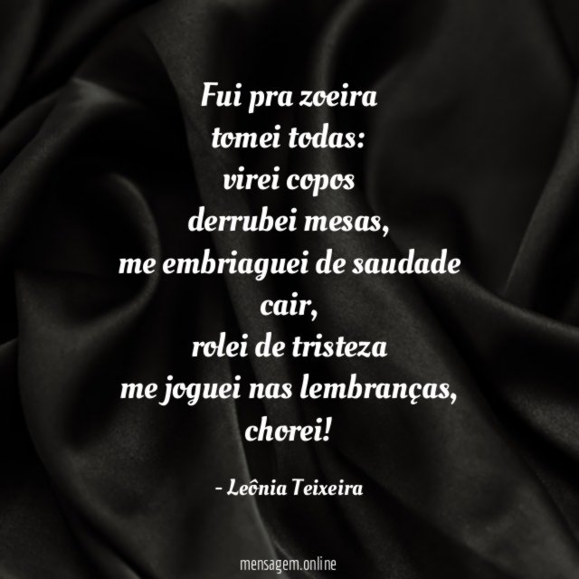 Fui pra zoeira tomei todas