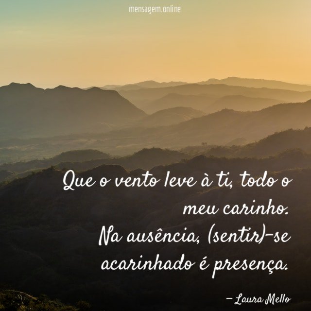 Que o vento leve à ti