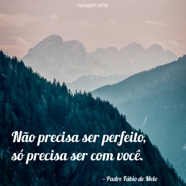 Não precisa ser perfeito