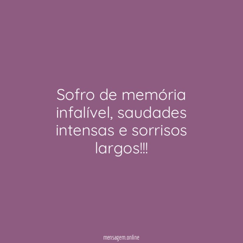 Sofro de memória infalível