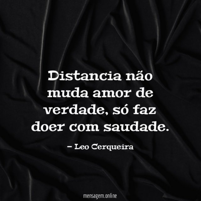 Distancia não muda amor de verdade
