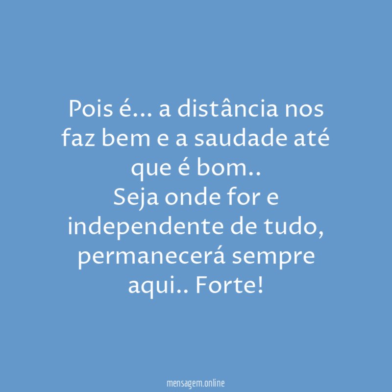 Pois é