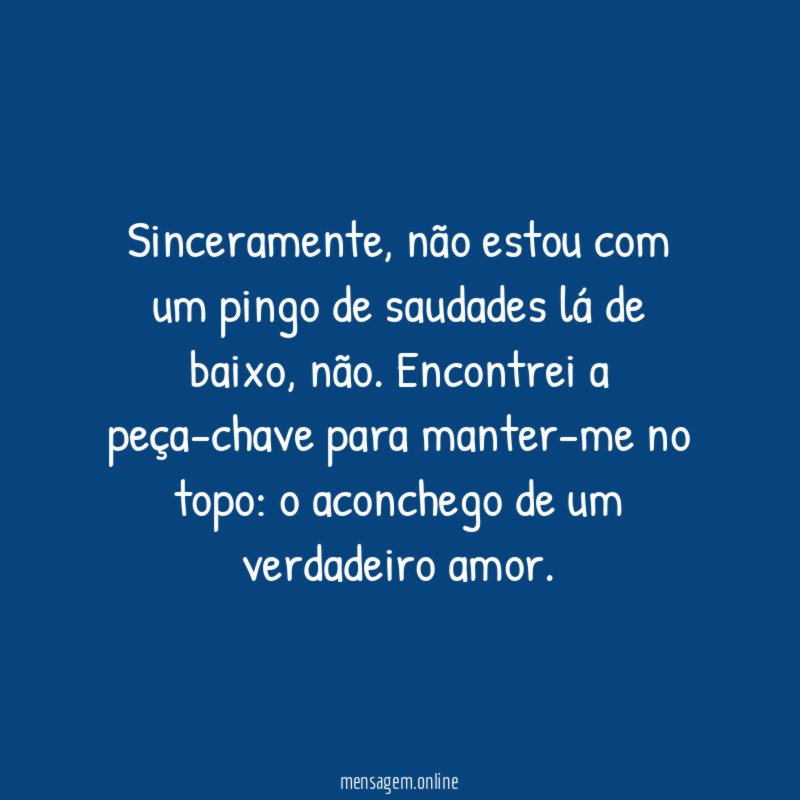 Sinceramente