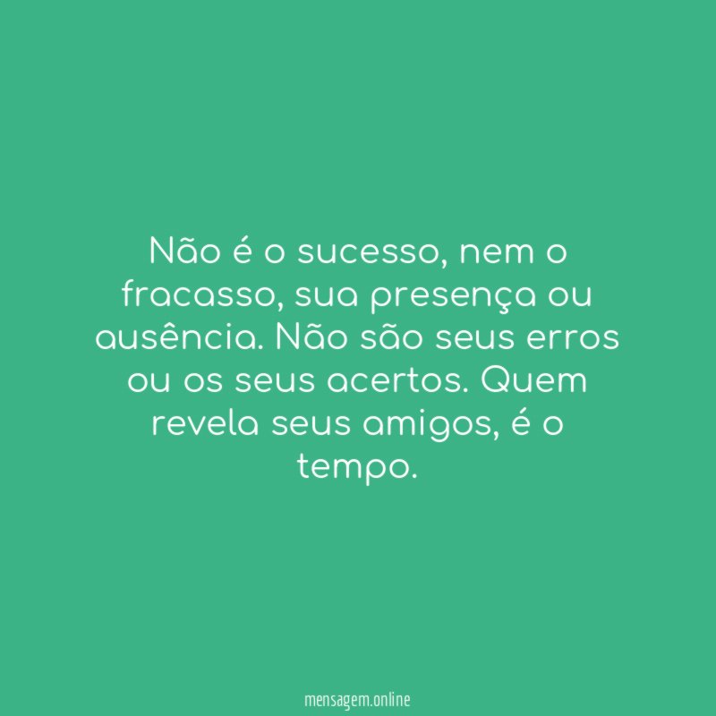 Não é o sucesso