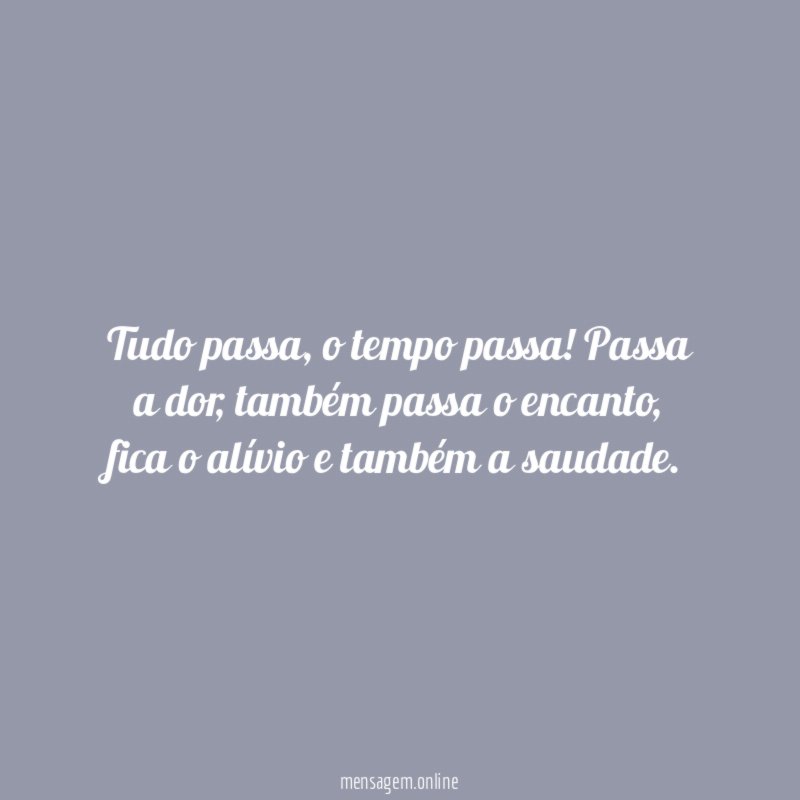 Tudo passa