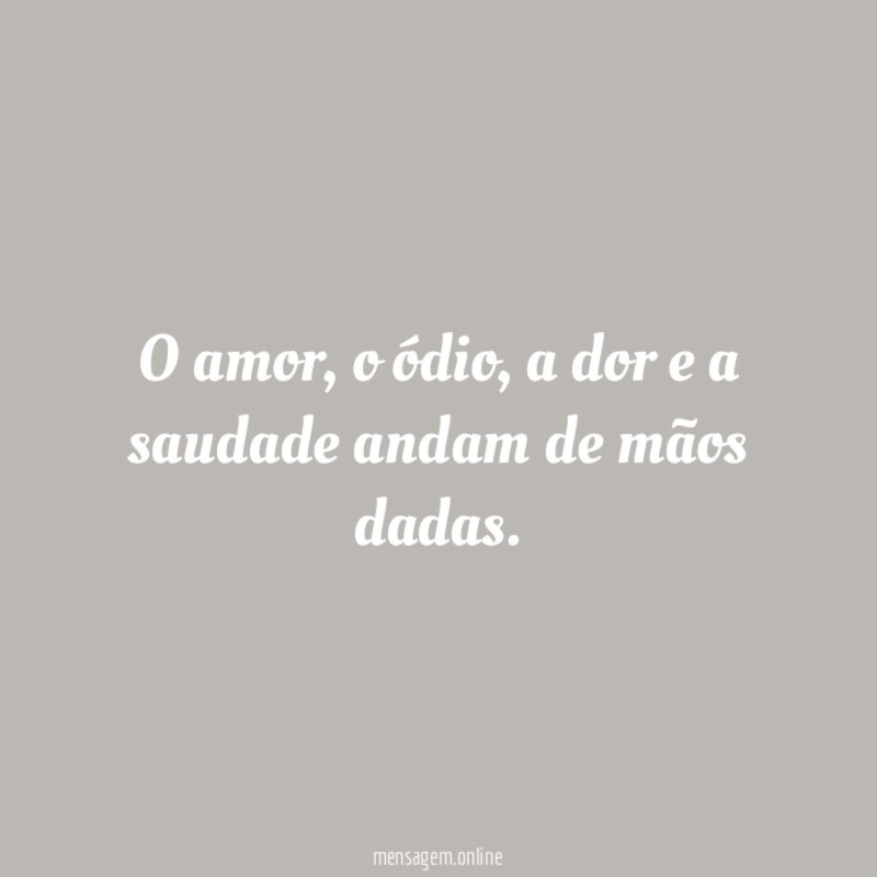 O amor