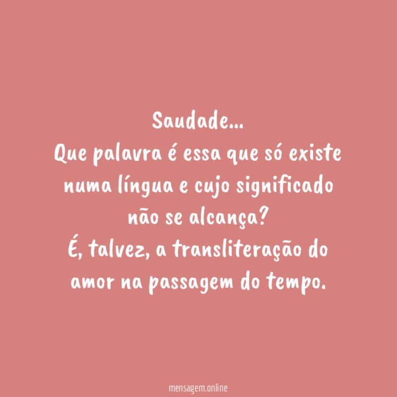 Saudade