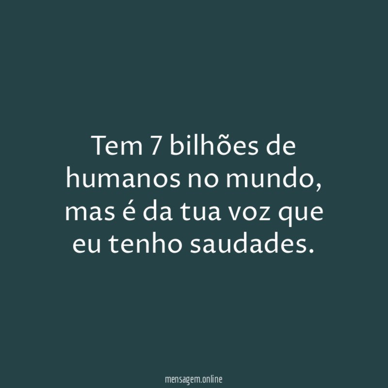 Tem 7 bilhões de humanos no mundo
