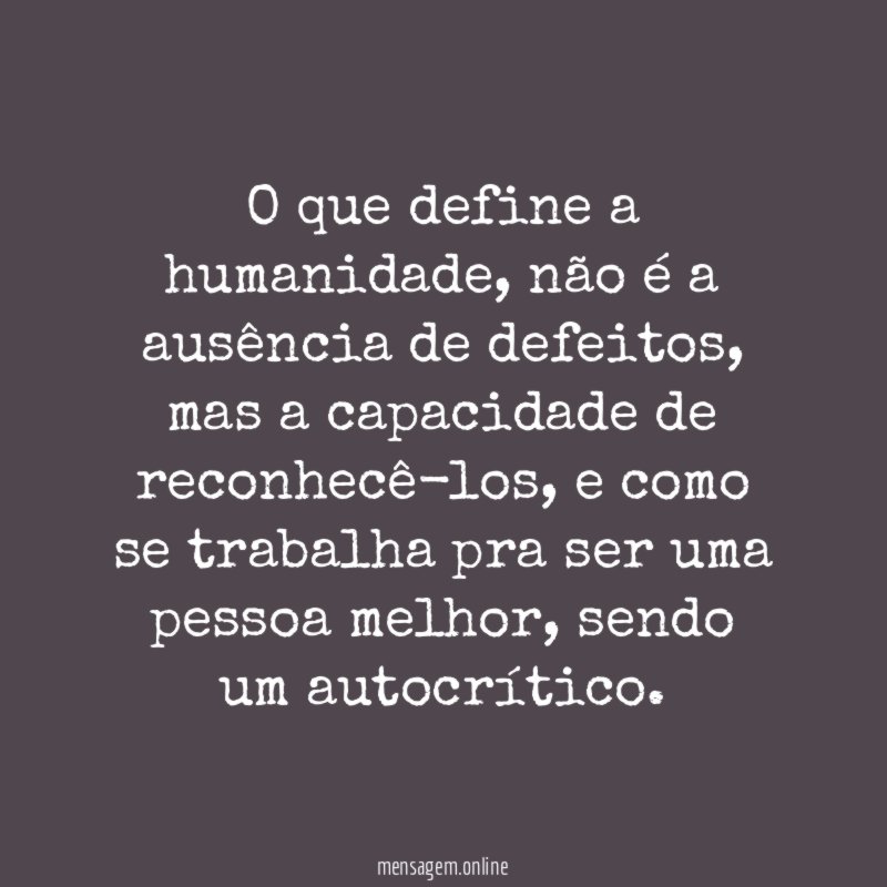 O que define a humanidade
