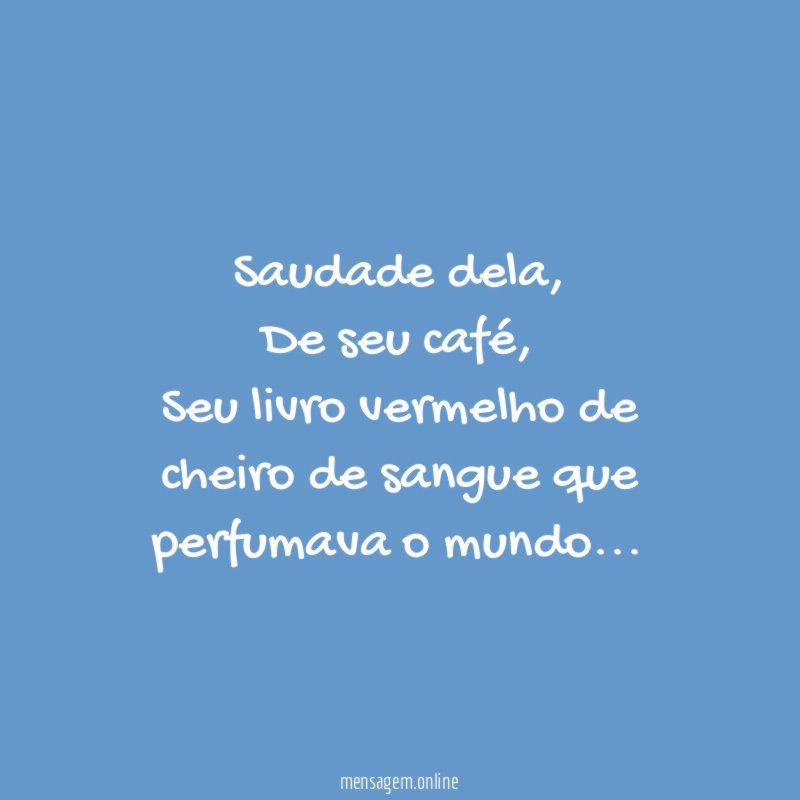 Saudade dela