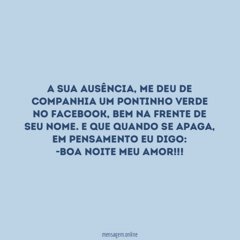 A sua ausência